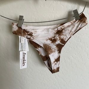 Frankies Bikinis Briar Bottom Tie Dye Brown